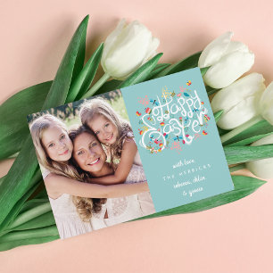 Spring Blooms Easter Photo Card