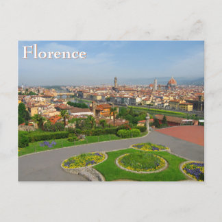 Spring blooms in Florence Postcard