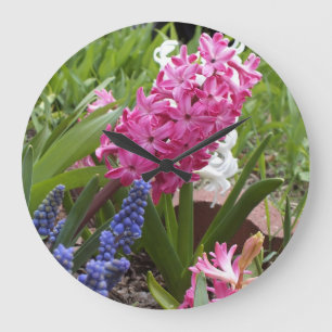 Spring Blooms Wall Clock