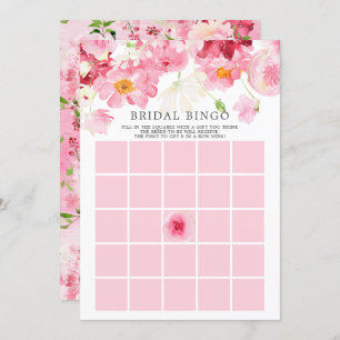 Spring Blossom BINGO Bridal Shower Game Invitation