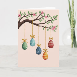 Spring Blossom Hanging Ornaments Card