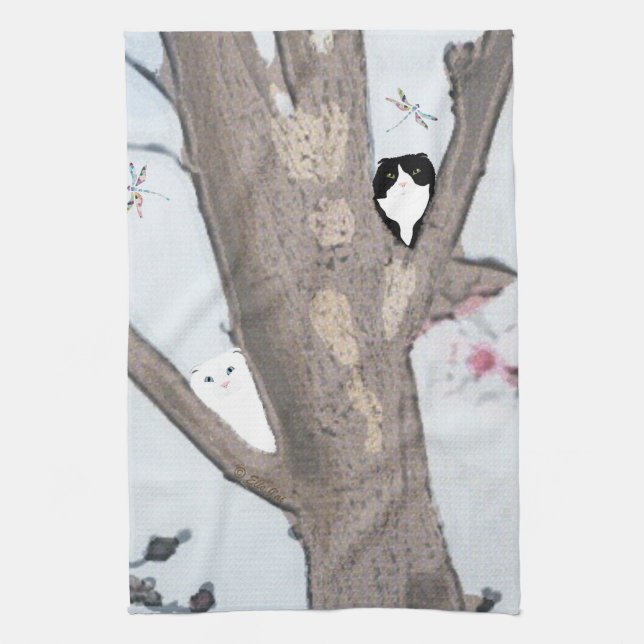 Spring Blossom Kitchen Towel (Vertical)