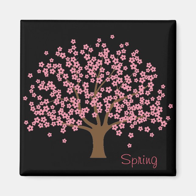 Spring Blossom Tree Magnet (Front)