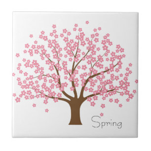 Spring Blossom Tree Tile