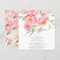 Spring Blossoms Baby In Bloom Invitation