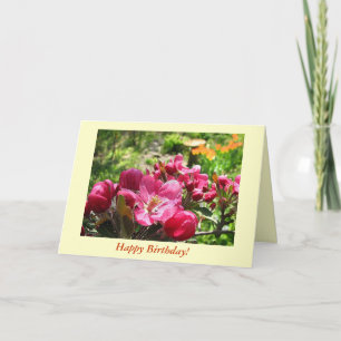 Spring Blossoms Birthday Card