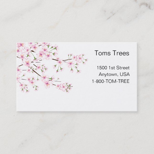 Spring Blossoms Business Cards (Front)