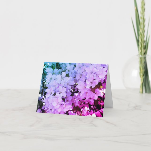 Spring Blossoms Customizable Note Card (Front)