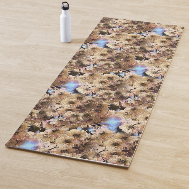 Spring Blossoms Flower Art Nature Pattern  Yoga Mat (In Situ)
