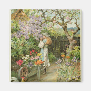 Spring Blossoms, from the Pears Annual, 1902 Magnet
