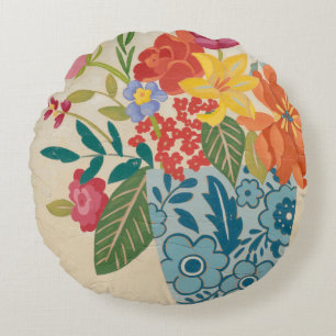 Spring Blossoms I Round Pillow