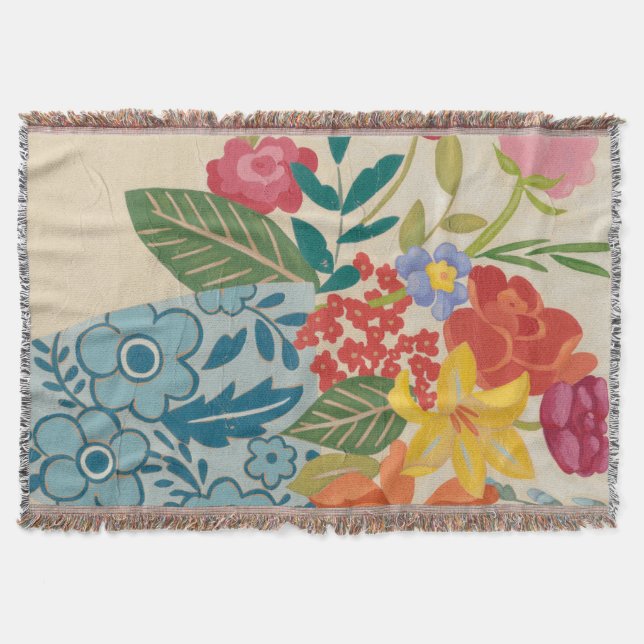 Spring Blossoms I Throw Blanket (Front)