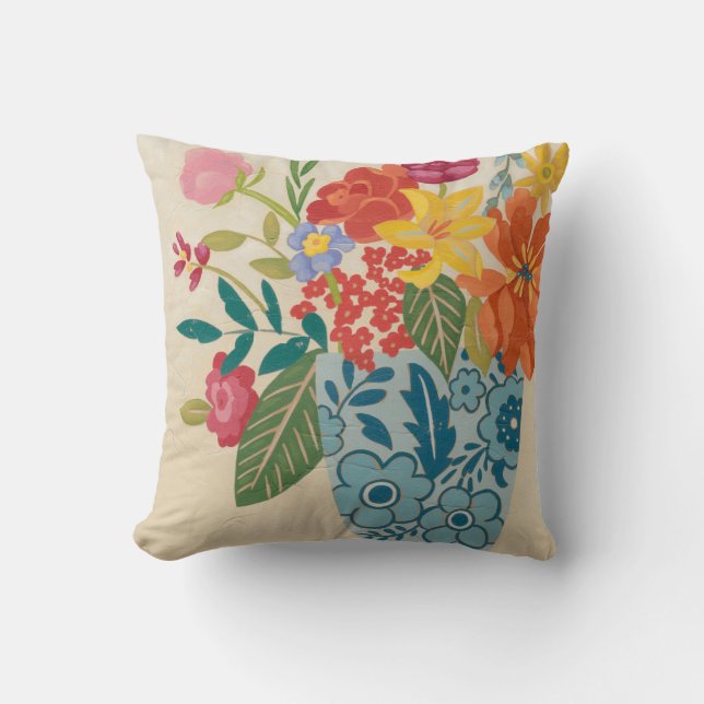Spring Blossoms I Throw Pillow (Front)