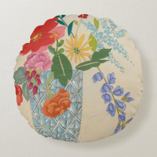 Spring Blossoms II Round Pillow