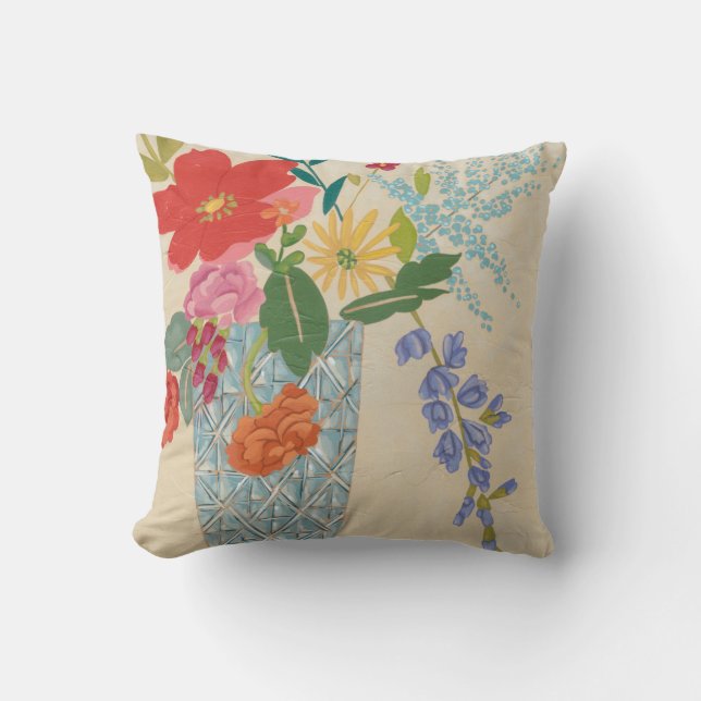 Spring Blossoms II Throw Pillow (Front)