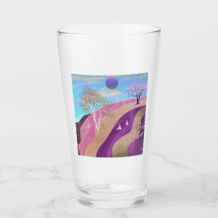 Spring Blossoms Landscape Glass