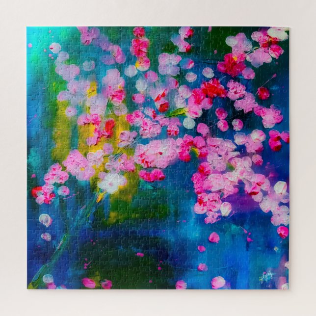Spring Blossoms Mist Fine Art Puzzle (Vertical)