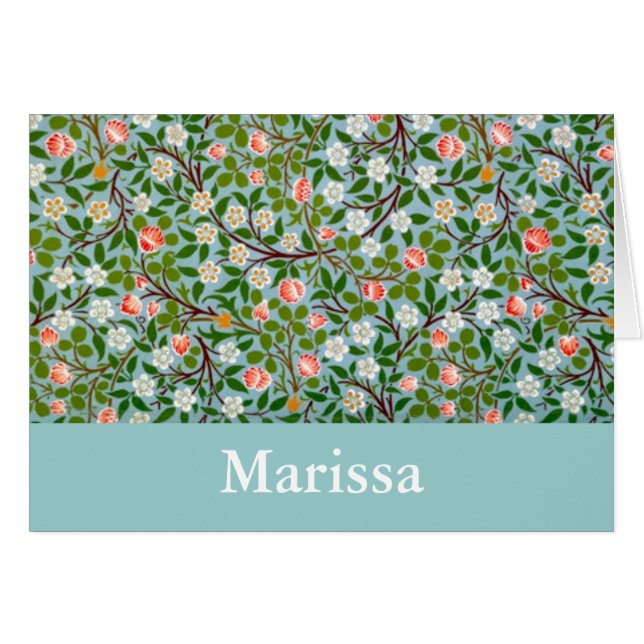 Spring Blossoms Name Customizable (Front Horizontal)