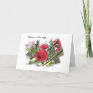 Spring Blossoms Passover Blessings Greeting Card