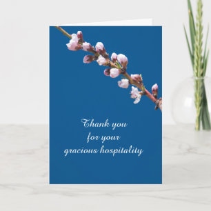 Spring Blossoms Template Hospitality Card