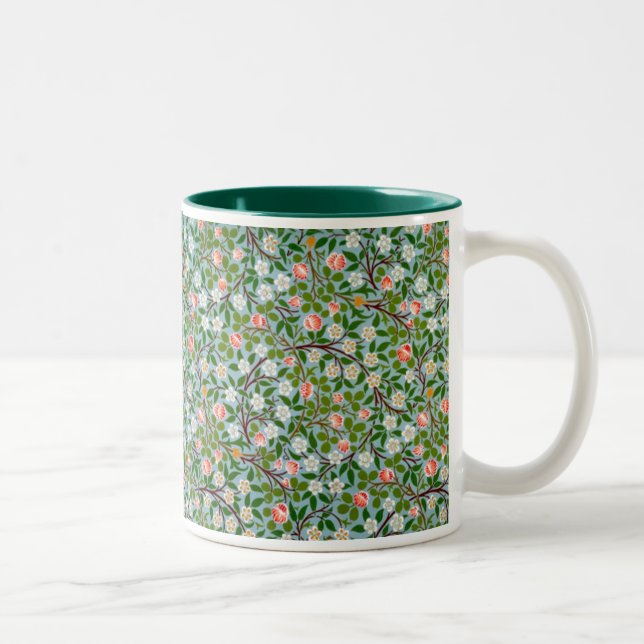 Spring Blossoms Two-Tone Coffee Mug (Right)