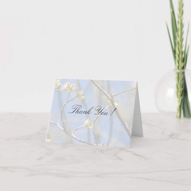 Spring Blossoms Wedding Thank You Card (Front)