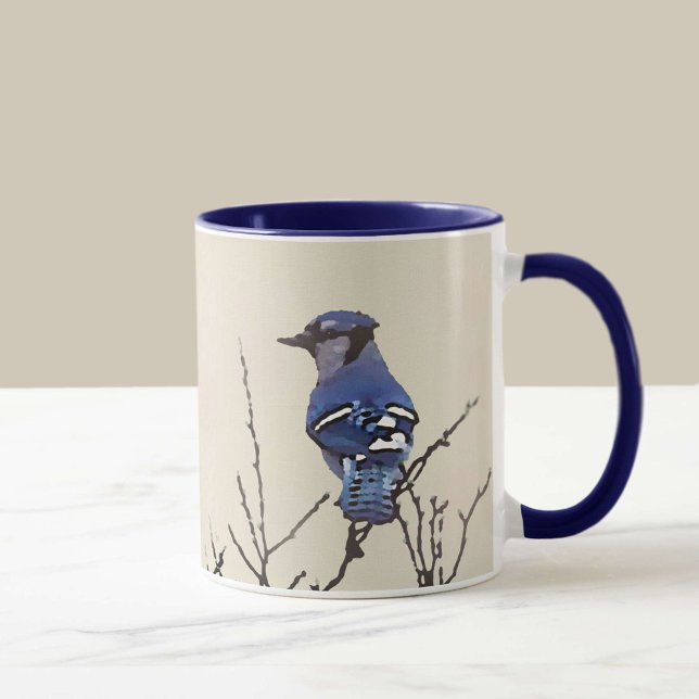 Spring Blue Jay Fine Art for Bird Lovers   Mug (Creator Uploaded)