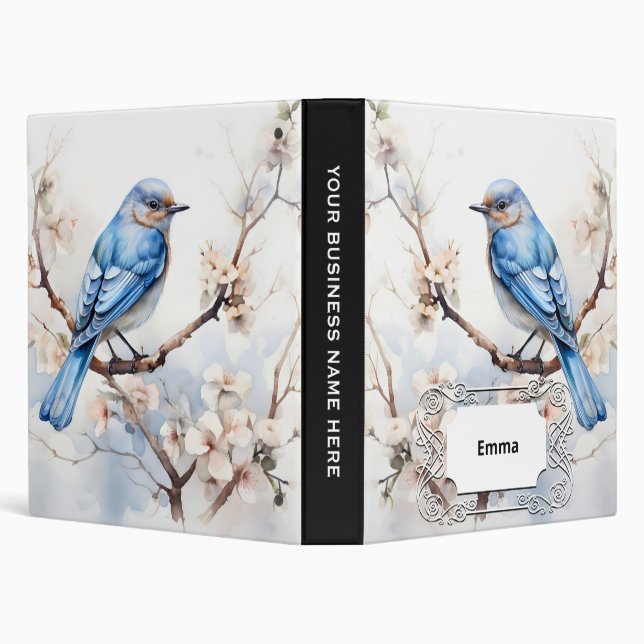 Spring Bluebird in the Blossoming Tree Binder (Background)