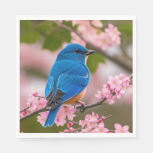 Spring Bluebird Napkin