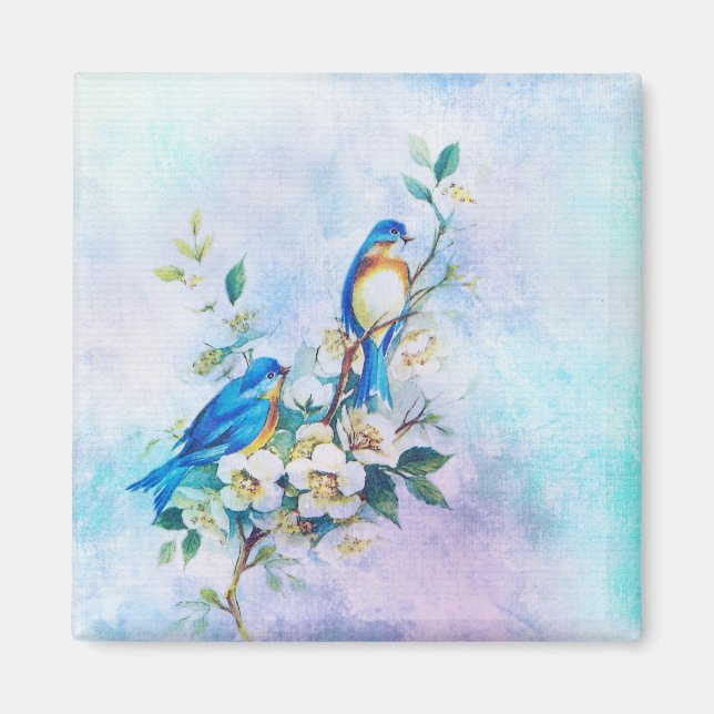 SPRING BLUEBIRDS MAGNET (Front)