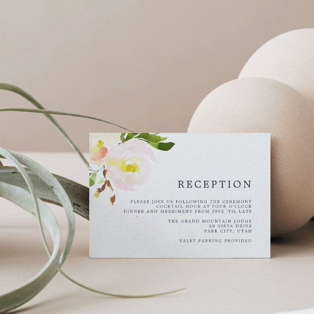Spring Blush Reception Card (Creator Uploaded)