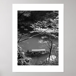 Spring Boating: Arashiyama, Kyoto Poster