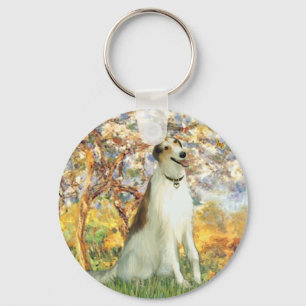 Spring - Borzoi Keychain