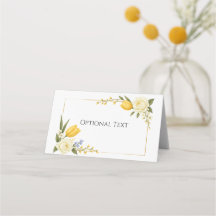 Spring Botanical Place Card