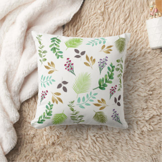 Spring Botanical Throw Pillow