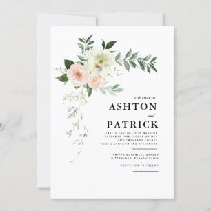 Spring Botanical Wedding Invitation