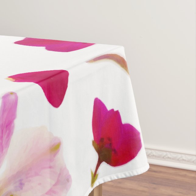 Spring Botanical Wildflowers Petal Blossoms Tablecloth (In Situ)