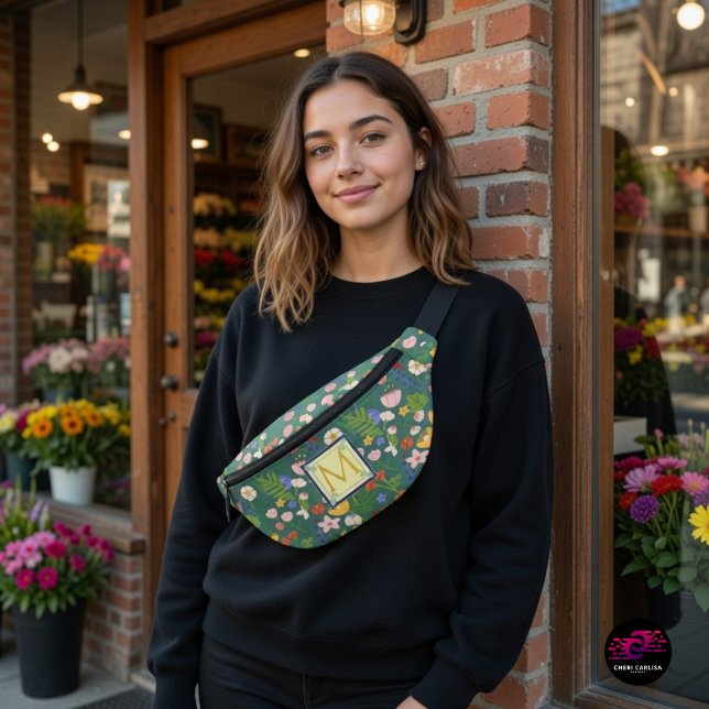Spring Botanicals Monogram Fanny Pack (This bag walks in before you do.)
