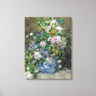 Spring Bouquet, 1866 by Pierre-Auguste Renoir Canvas Print