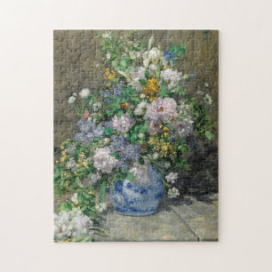Spring Bouquet, 1866 by Pierre-Auguste Renoir Jigsaw Puzzle