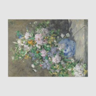 Spring Bouquet, 1866 by Pierre-Auguste Renoir Tissue Paper