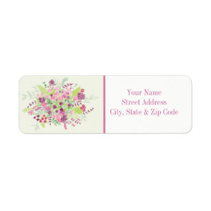 Spring Bouquet Address Label