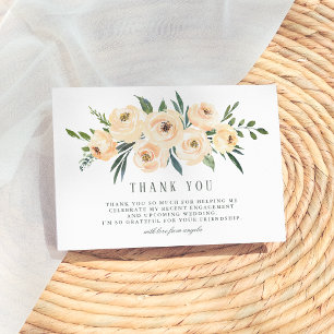 Spring Bouquet Bridal Shower Thank You Card