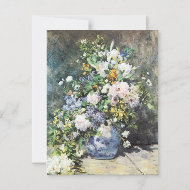 Spring Bouquet by Pierre Renoir, Vintage Flowers (Front)
