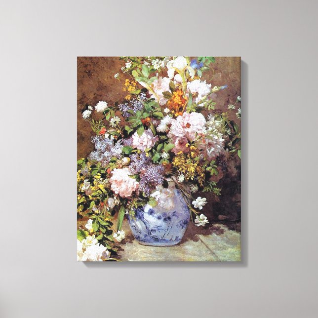 Spring Bouquet by Renoir Canvas Print (Front)