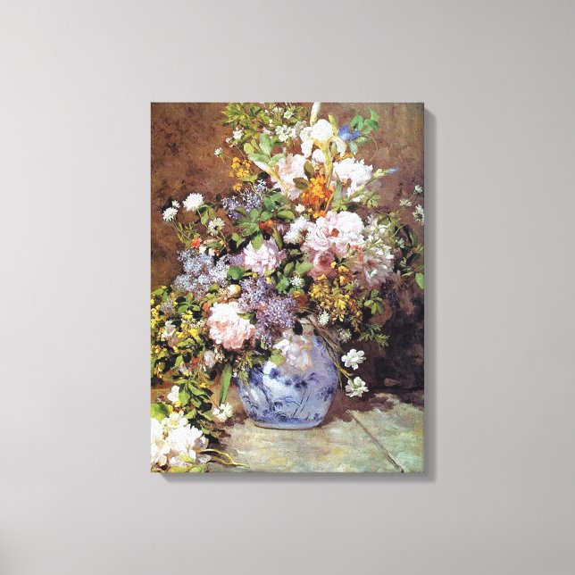 Spring Bouquet by Renoir Canvas Print (Front)