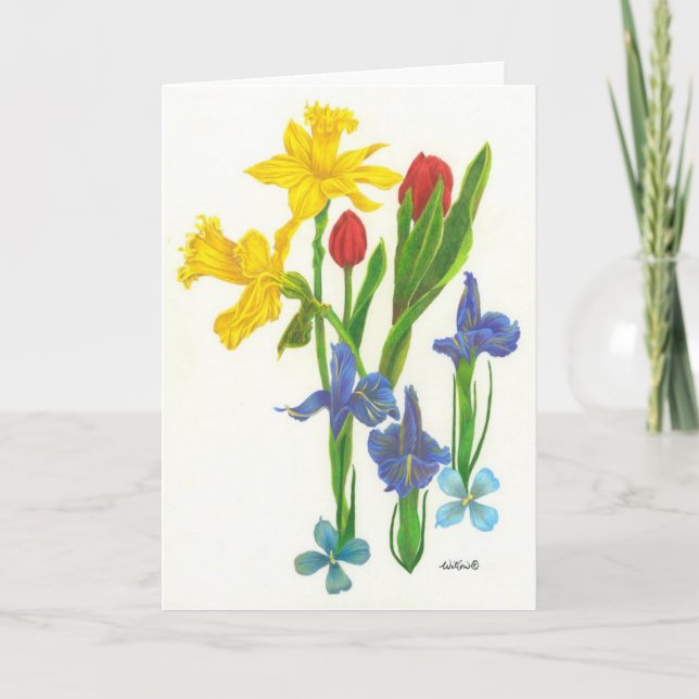 Spring Bouquet Card (Front)