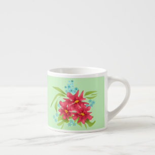 Spring bouquet espresso cup