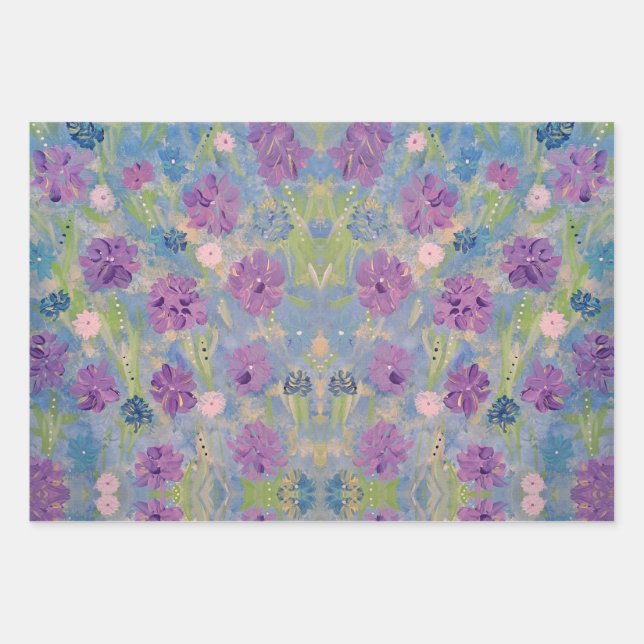 Spring Bouquet Floral Wrapping Paper (Front)