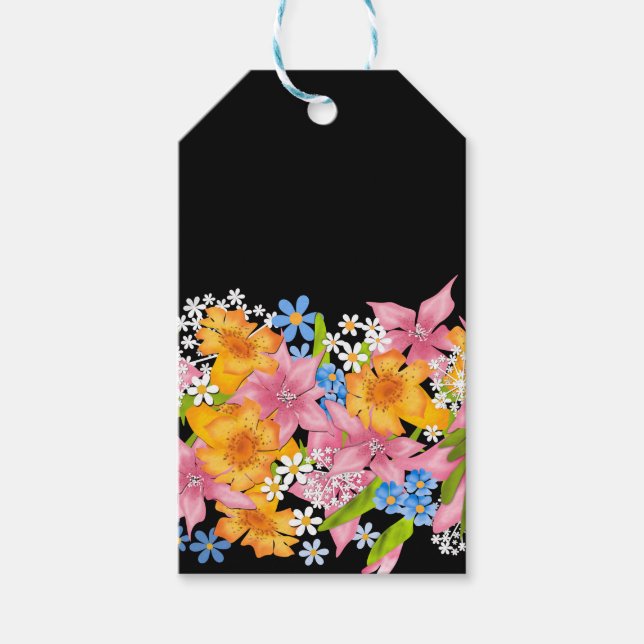 Spring bouquet gift tags (Front)